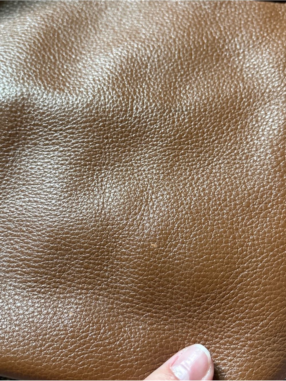 MICHAEL KORS Brown Pebbled Leather Gold Chain Handle Shoulder Bag - Picture 5 of 8